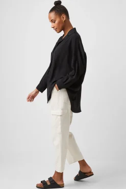 French Connection Tops|Shirts-Rhodes Recycled Crepe Popover Shirt
