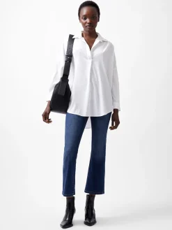 French Connection Tops|Shirts-Rhodes Recycled Crepe Popover Shirt