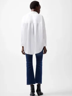 French Connection Tops|Shirts-Rhodes Recycled Crepe Popover Shirt