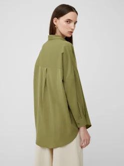 French Connection Tops|Shirts-Rhodes Recycled Crepe Popover Shirt