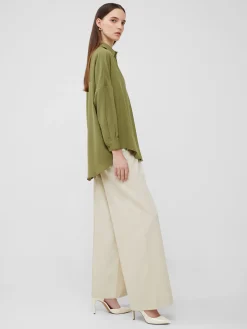 French Connection Tops|Shirts-Rhodes Recycled Crepe Popover Shirt