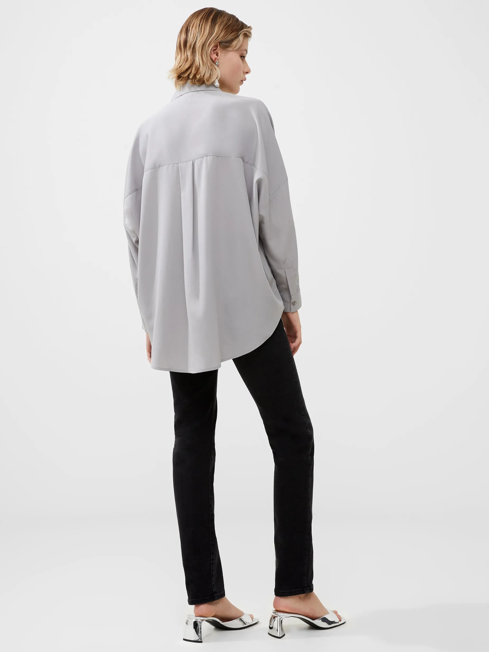 French Connection Tops|Shirts-Rhodes Recycled Crepe Popover Shirt
