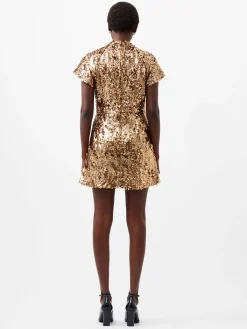 French Connection Dresses|Mini Dresses-Sequin Mesh Mini Dress