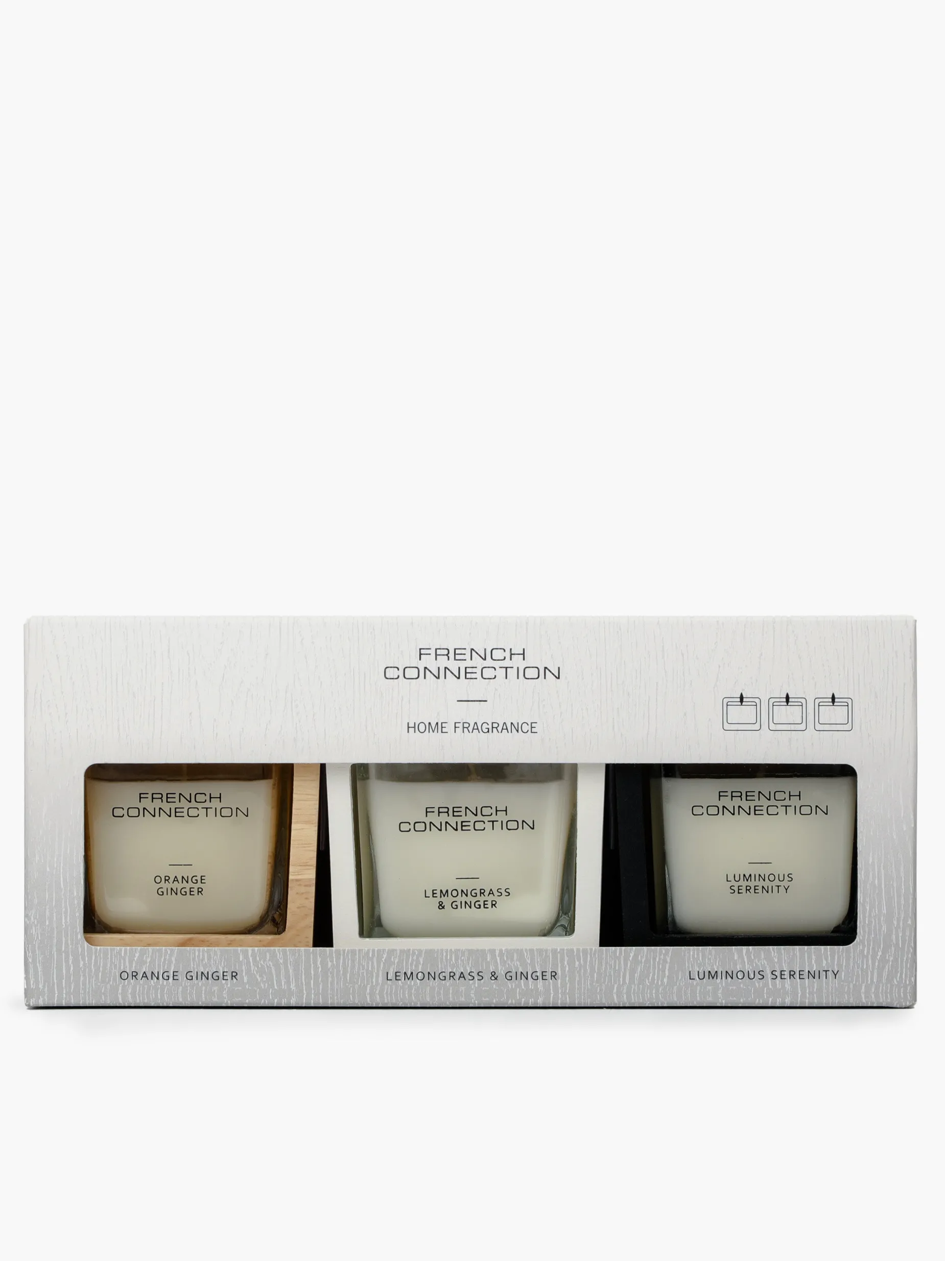French Connection Home Accessories-Signature Candle (Set Of 3)