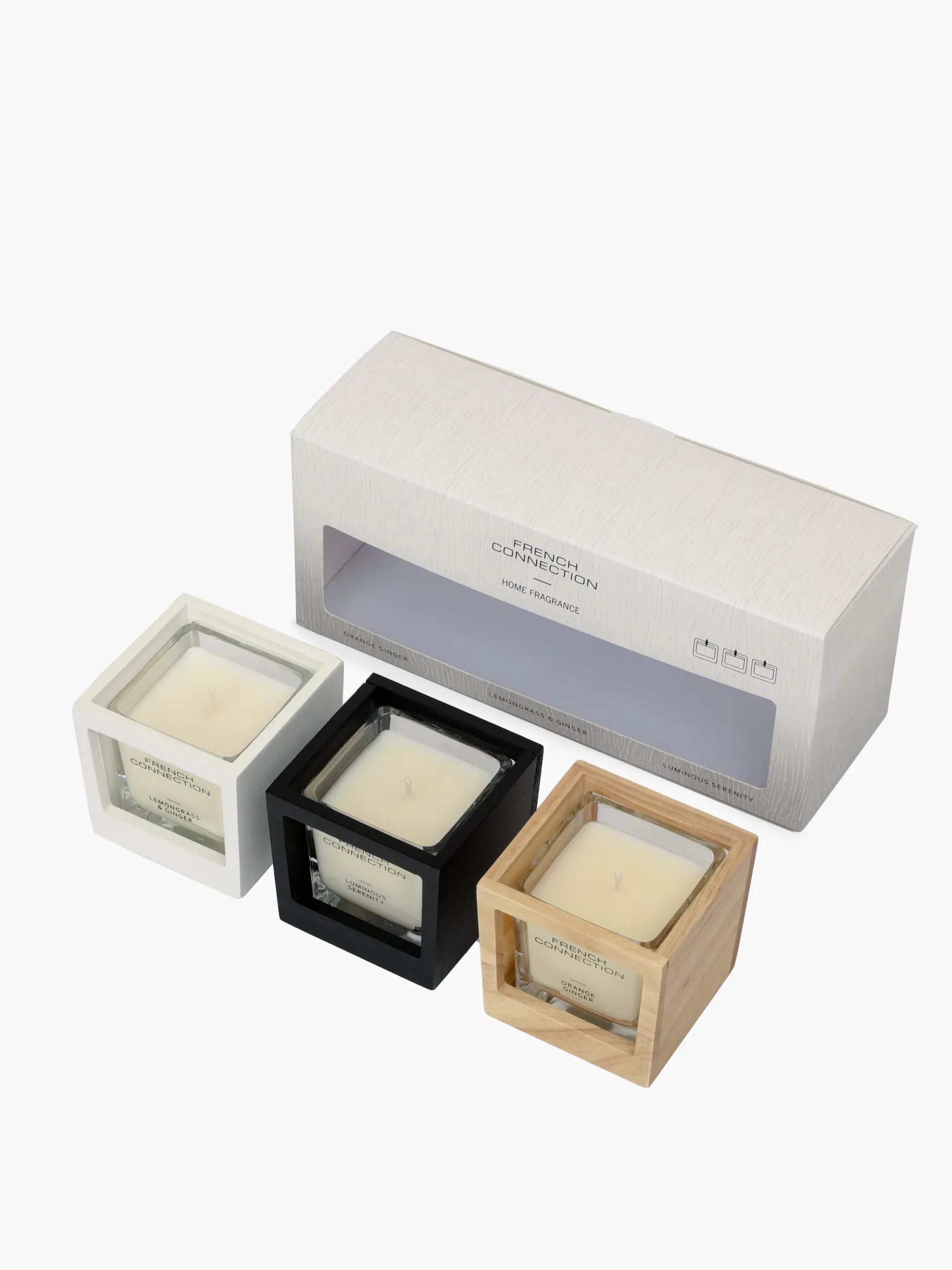 French Connection Home Accessories-Signature Candle (Set Of 3)