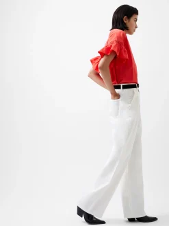 French Connection Jeans & A Nice Top-Sindey Cotton Short Sleeve Popover Shirt