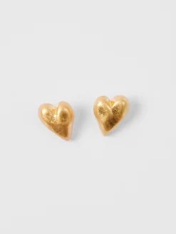Women French Connection Jewellery|Jewellery-Small Heart Stud Earrings