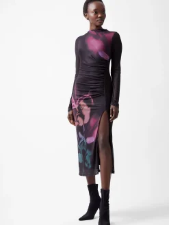 French Connection Dresses|Midi Dresses-Smokey Placement Floral Dress