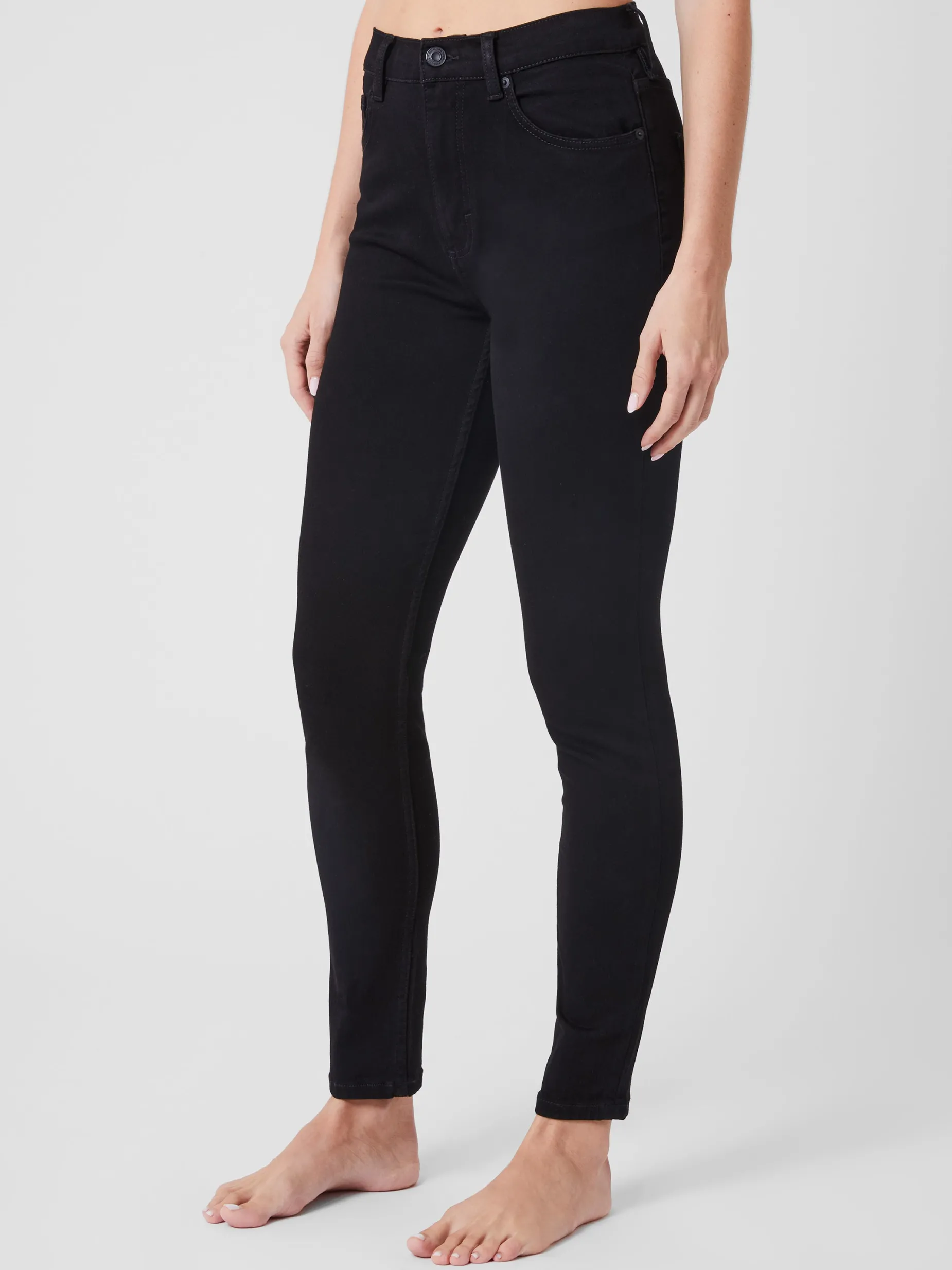 French Connection Trousers|Jeans-Soft Stretch Denim High Rise Skinny Jeans 30 Inch