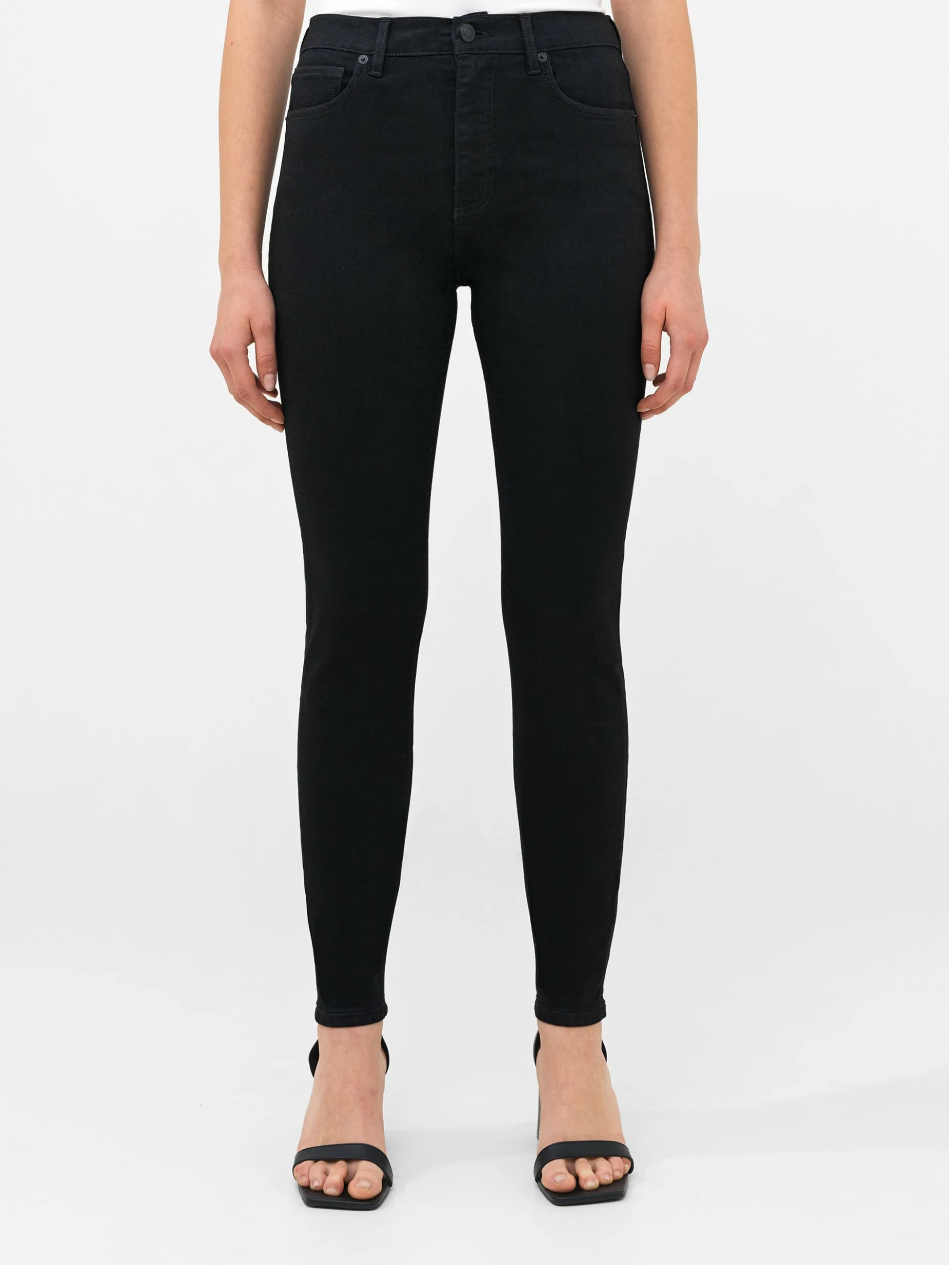 French Connection Trousers|Jeans-Soft Stretch Denim High Rise Skinny Jeans 30 Inch