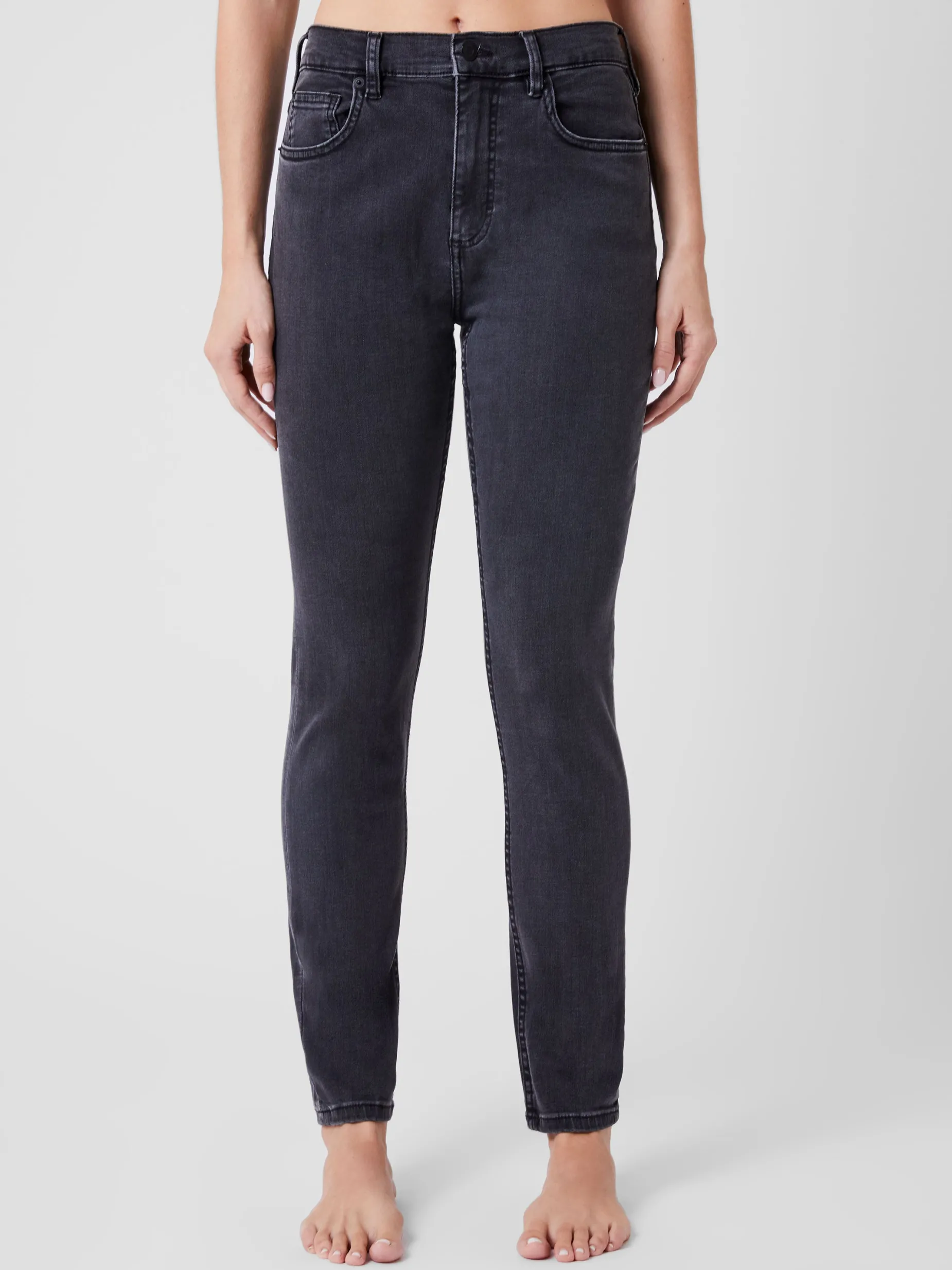 French Connection Trousers|Jeans-Soft Stretch Denim High Rise Skinny Jeans 30 Inch