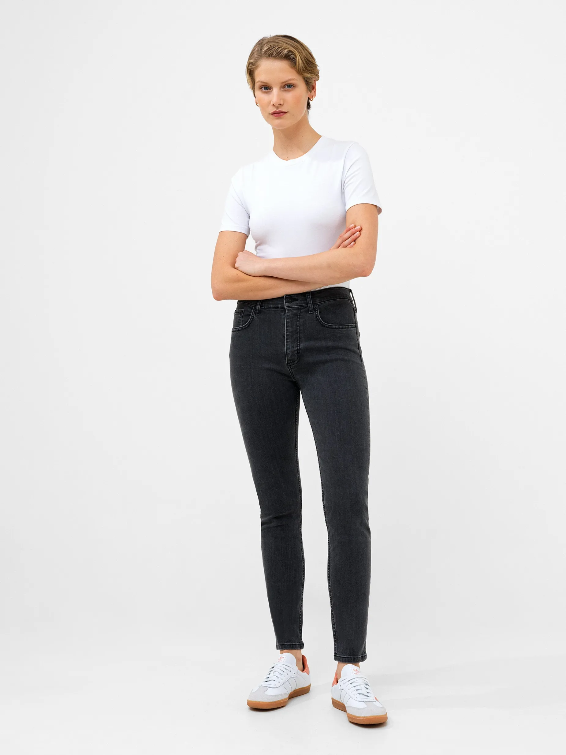 French Connection Trousers|Jeans-Soft Stretch Denim High Rise Skinny Jeans 30 Inch
