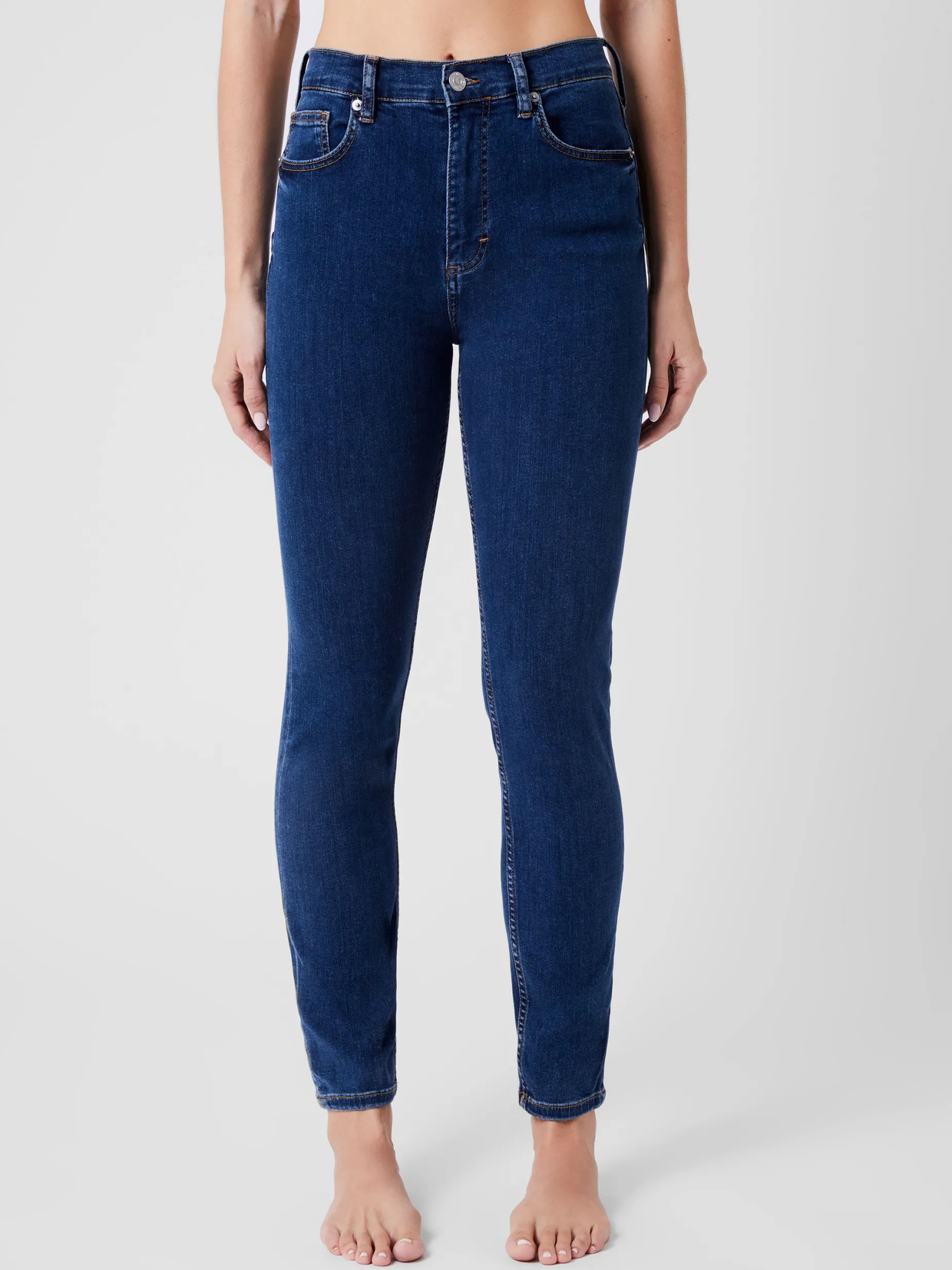 French Connection Trousers|Jeans-Soft Stretch Denim High Rise Skinny Jeans 30 Inch