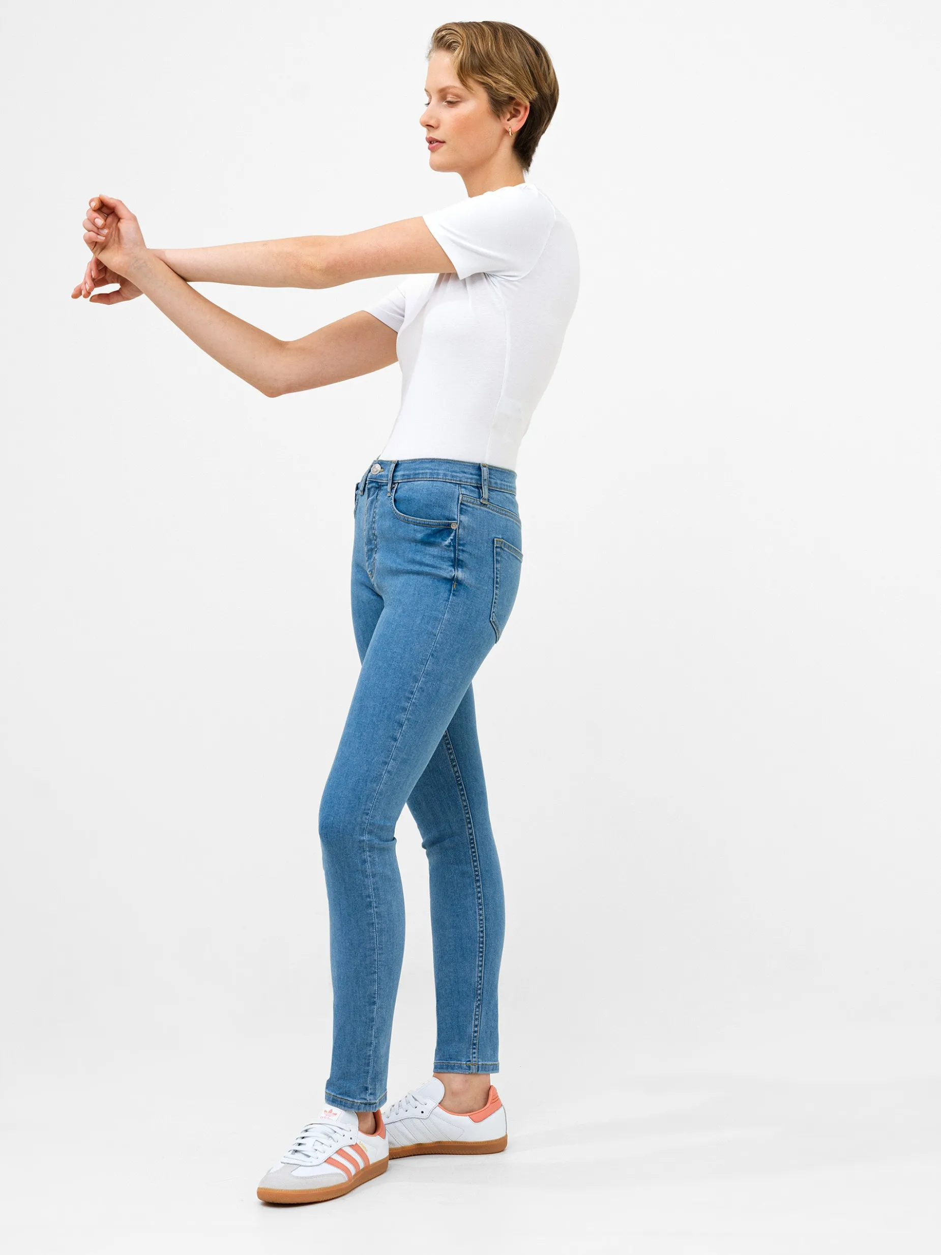 French Connection Trousers|Jeans-Soft Stretch Denim High Rise Skinny Jeans 30 Inch