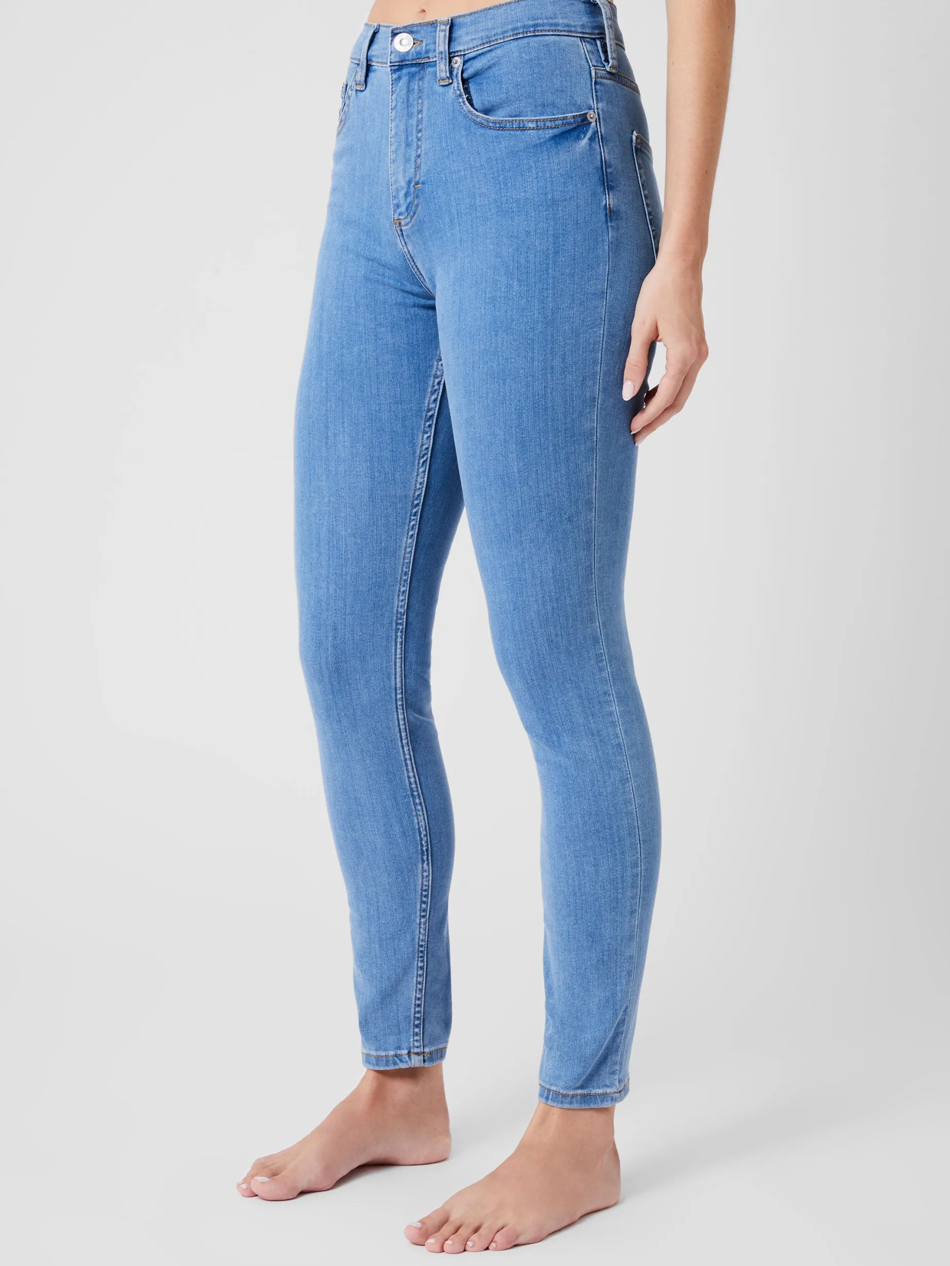 French Connection Trousers|Jeans-Soft Stretch Denim High Rise Skinny Jeans 30 Inch