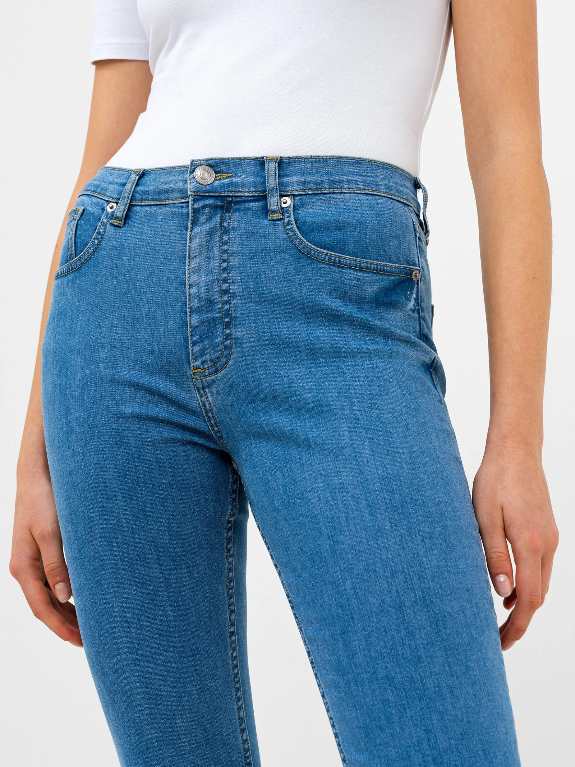 French Connection Trousers|Jeans-Soft Stretch Denim High Rise Skinny Jeans 30 Inch
