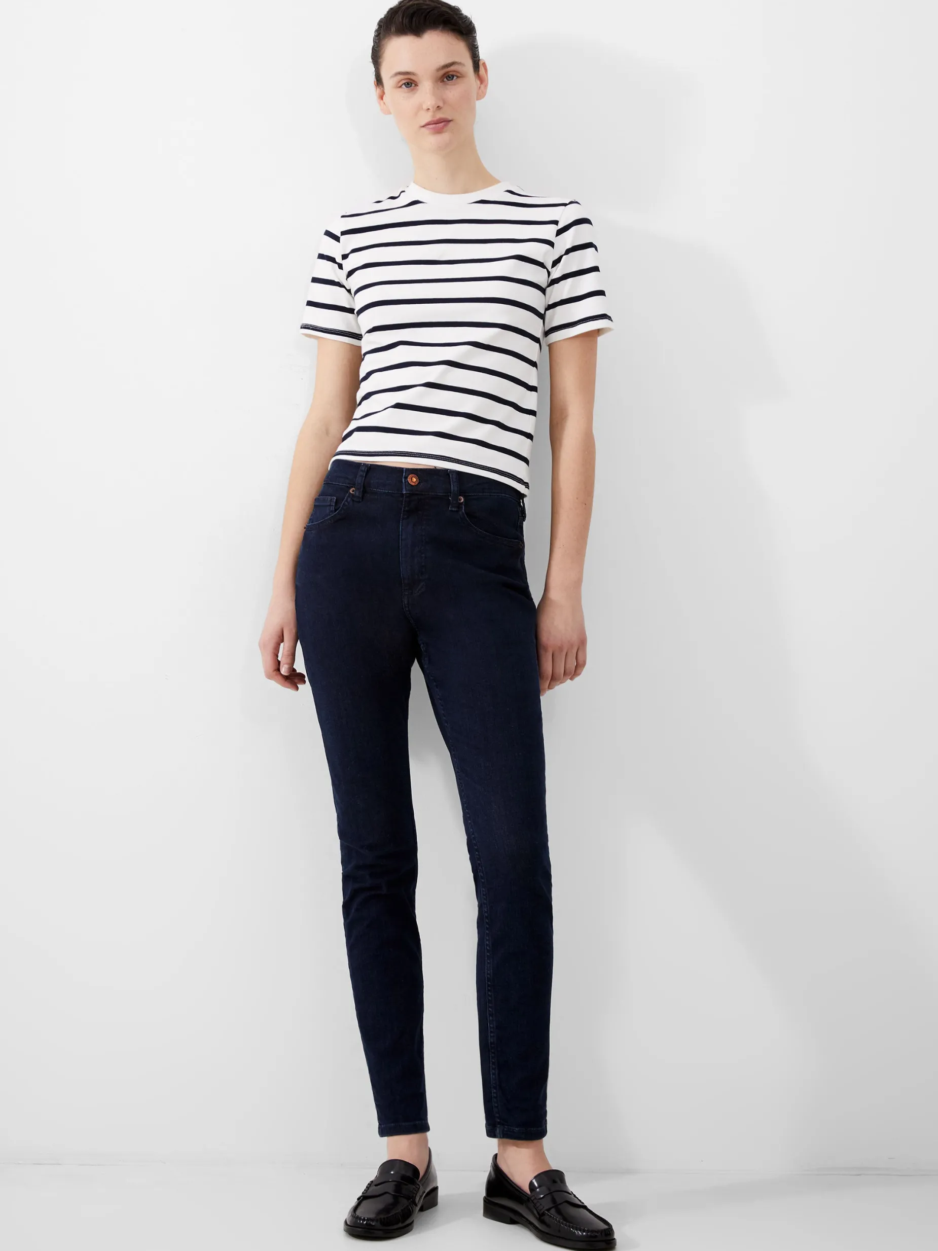 French Connection Trousers|Jeans-Soft Stretch Denim High Rise Skinny Jeans 30 Inch