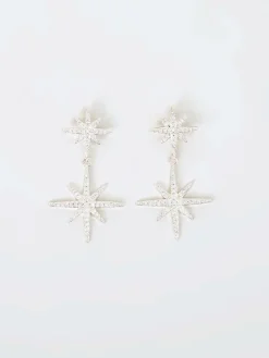 Women French Connection Jewellery|Jewellery-Star Crystal Drop Earrings