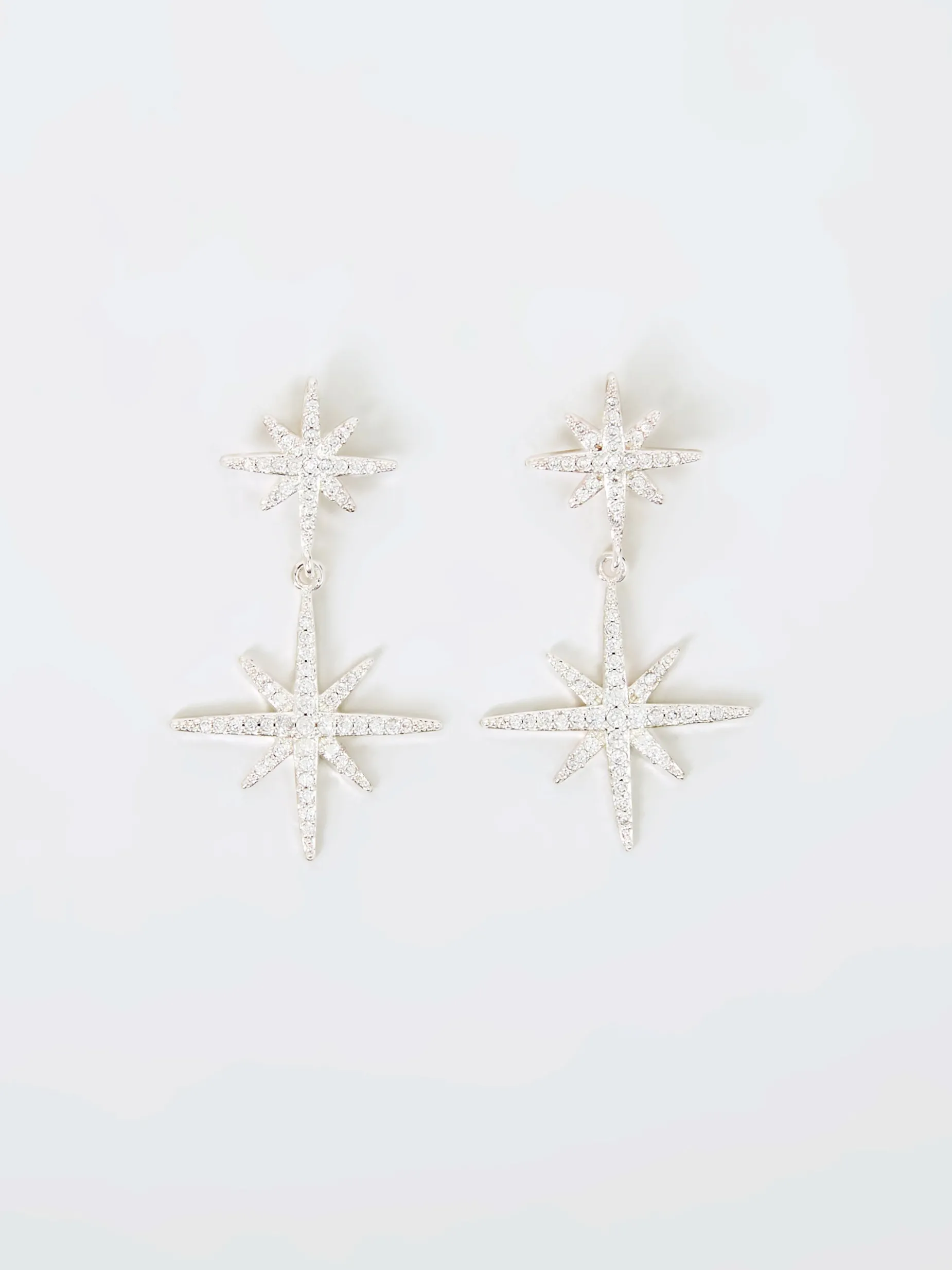 Women French Connection Jewellery|Jewellery-Star Crystal Drop Earrings