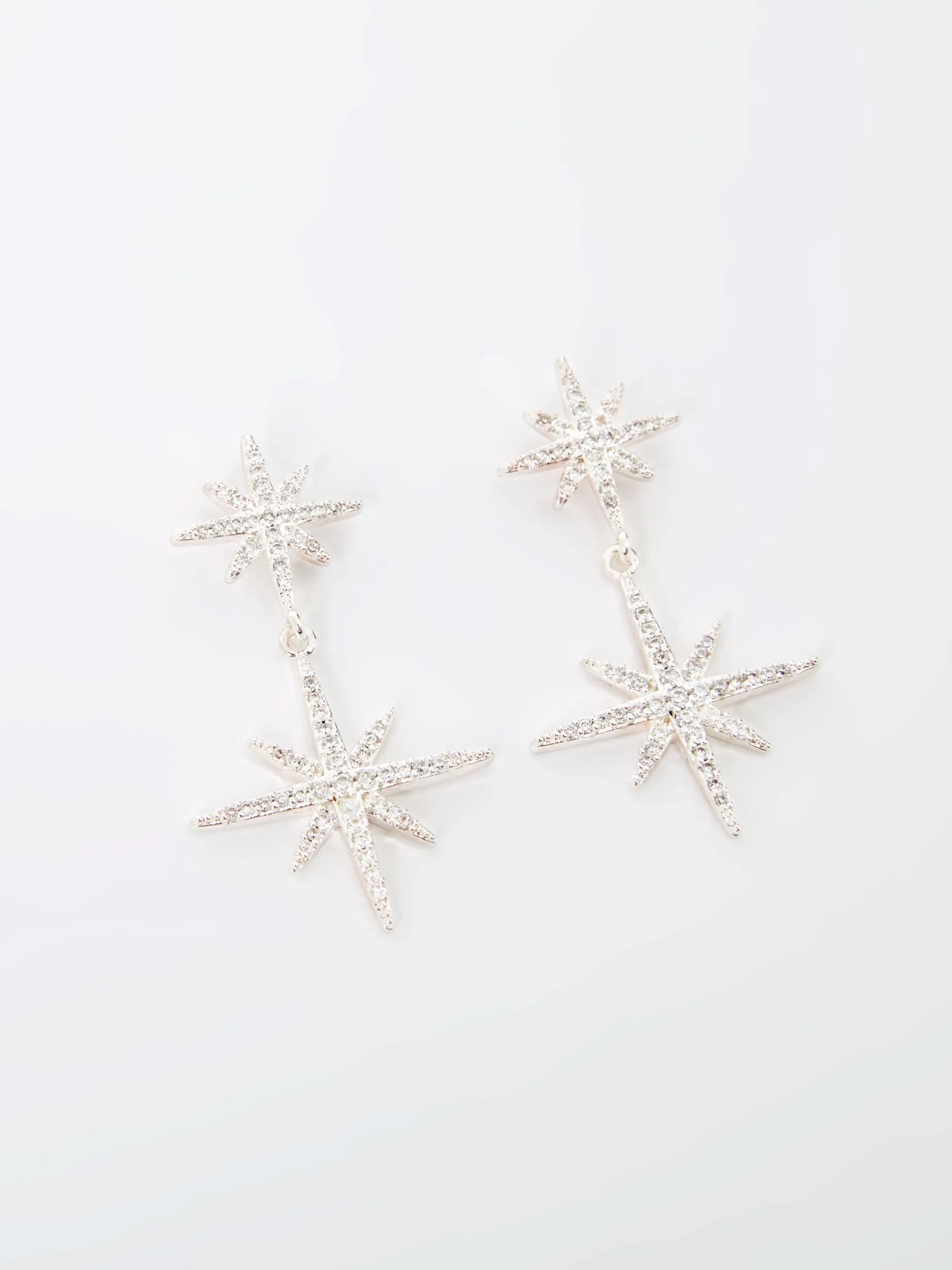 Women French Connection Jewellery|Jewellery-Star Crystal Drop Earrings