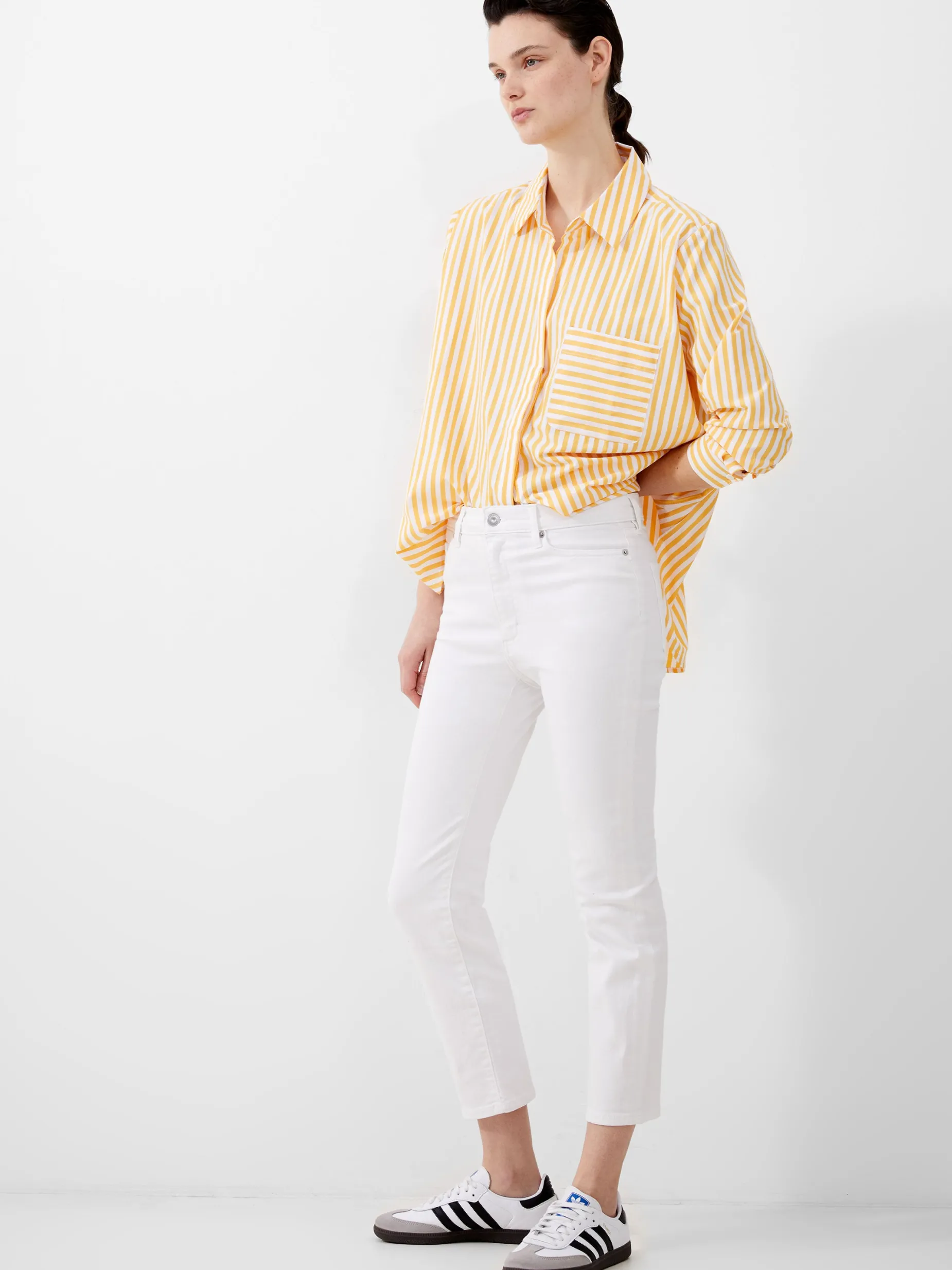 French Connection Trousers|Jeans-Stretch Denim Ankle Length Jeans 28 Inch