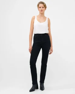 French Connection Trousers|Jeans-Stretch Denim Cigarette Fit High Waisted Jeans 34 Inch