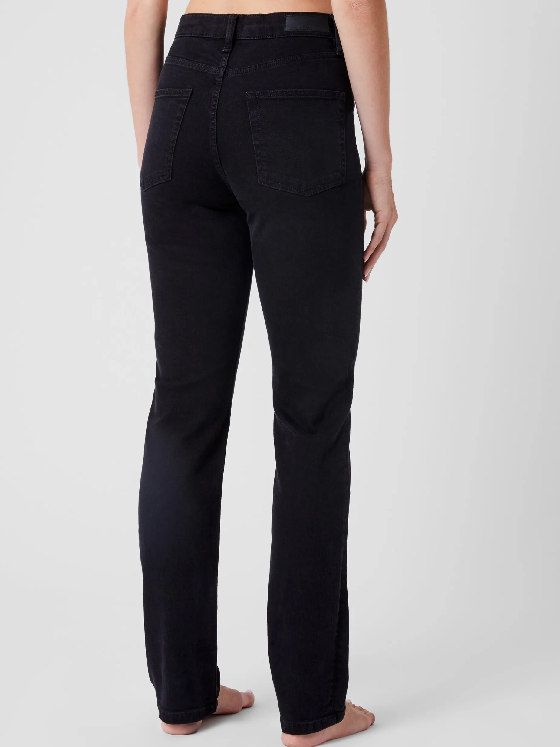 French Connection Trousers|Jeans-Stretch Denim Cigarette Fit High Waisted Jeans 34 Inch