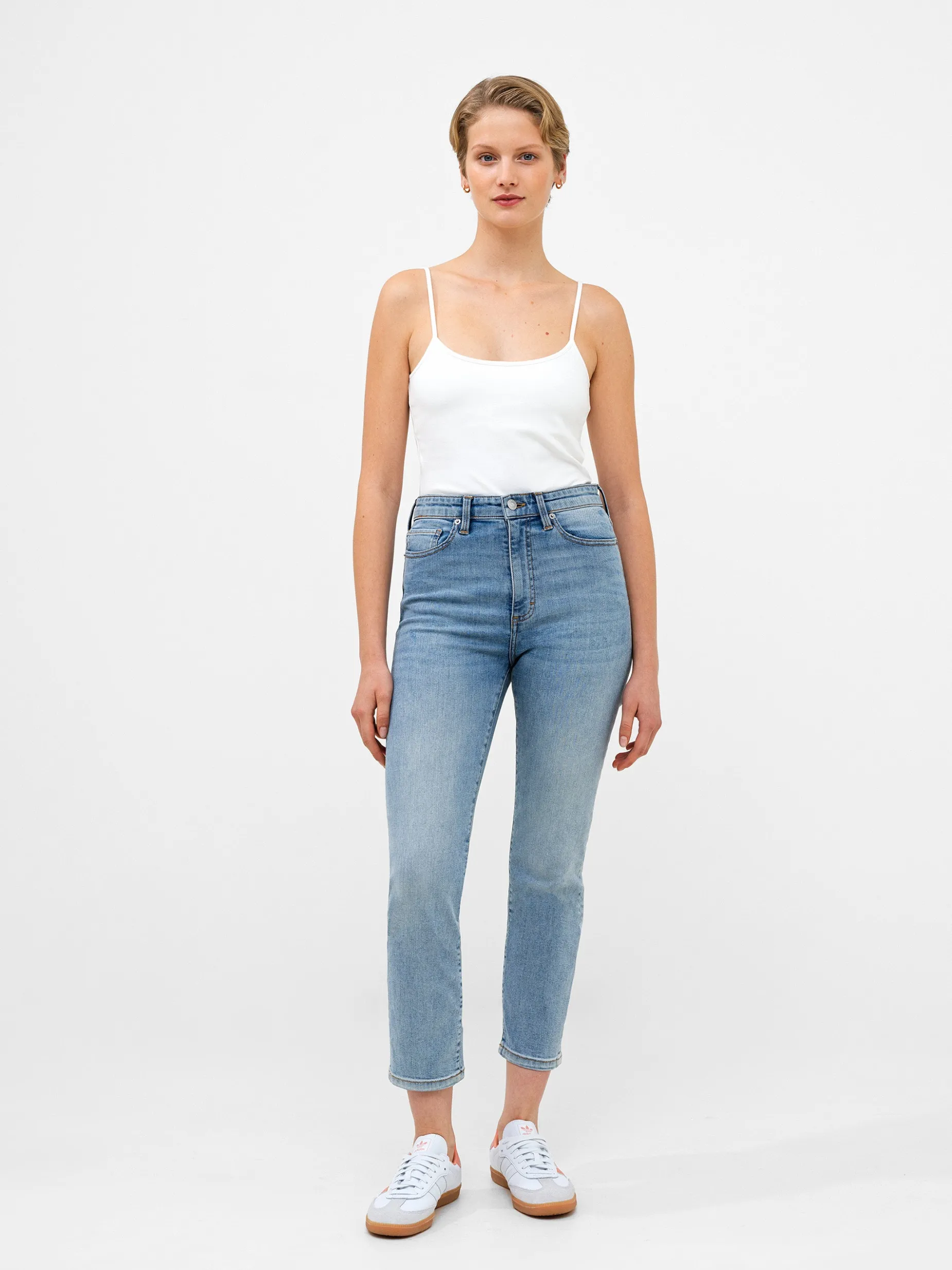 French Connection Trousers|Jeans-Stretch Denim Cigarette Fit Ankle Length Jeans 28 Inch