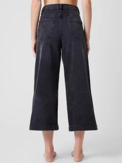 French Connection Jeans & A Nice Top-Stretch Denim Wide Leg Culottes 25 Inch