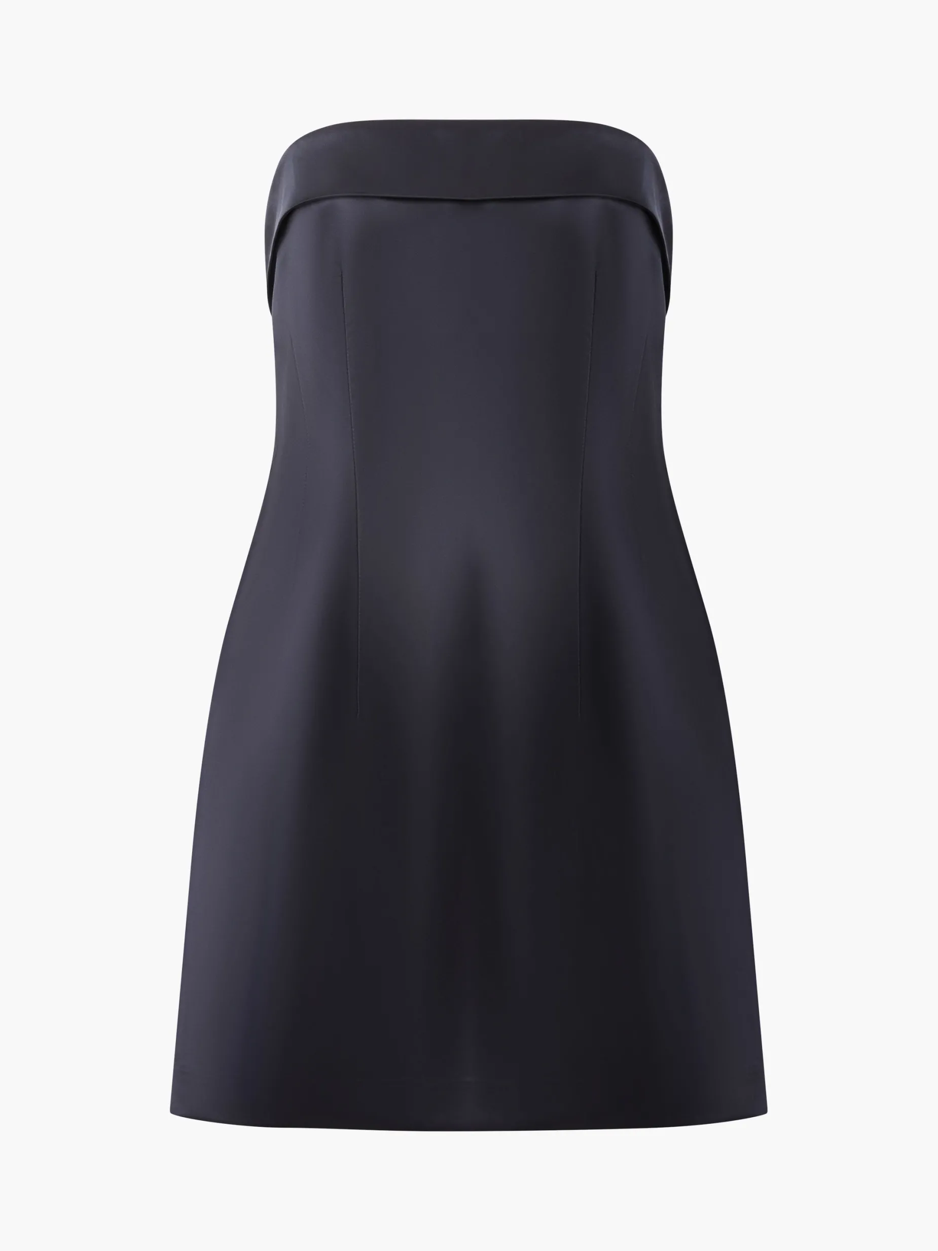 French Connection Dresses|Mini Dresses-Structured Satin Bandeau Mini Dress