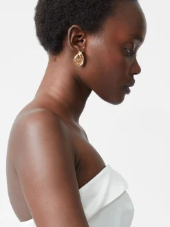 French Connection Dresses|Mini Dresses-Structured Satin Bandeau Mini Dress