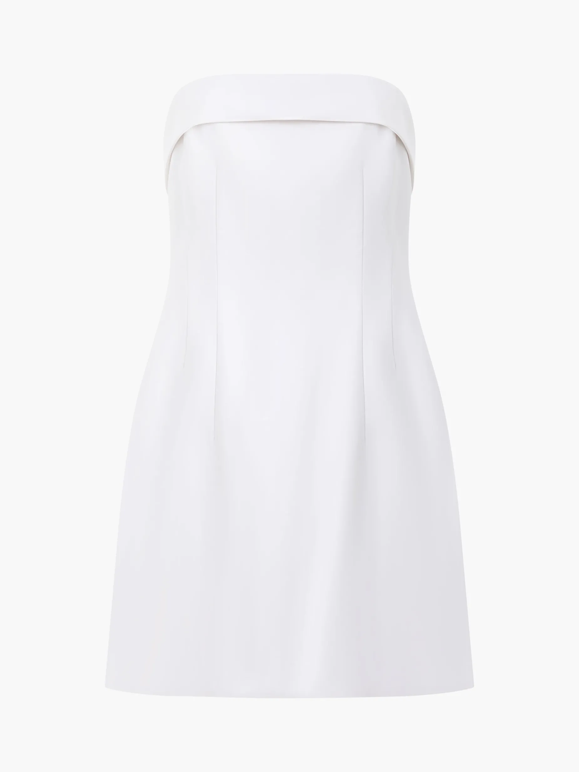 French Connection Dresses|Mini Dresses-Structured Satin Bandeau Mini Dress