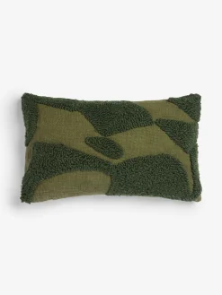 French Connection Cushions-Tangelo Tufted Olive Cushion