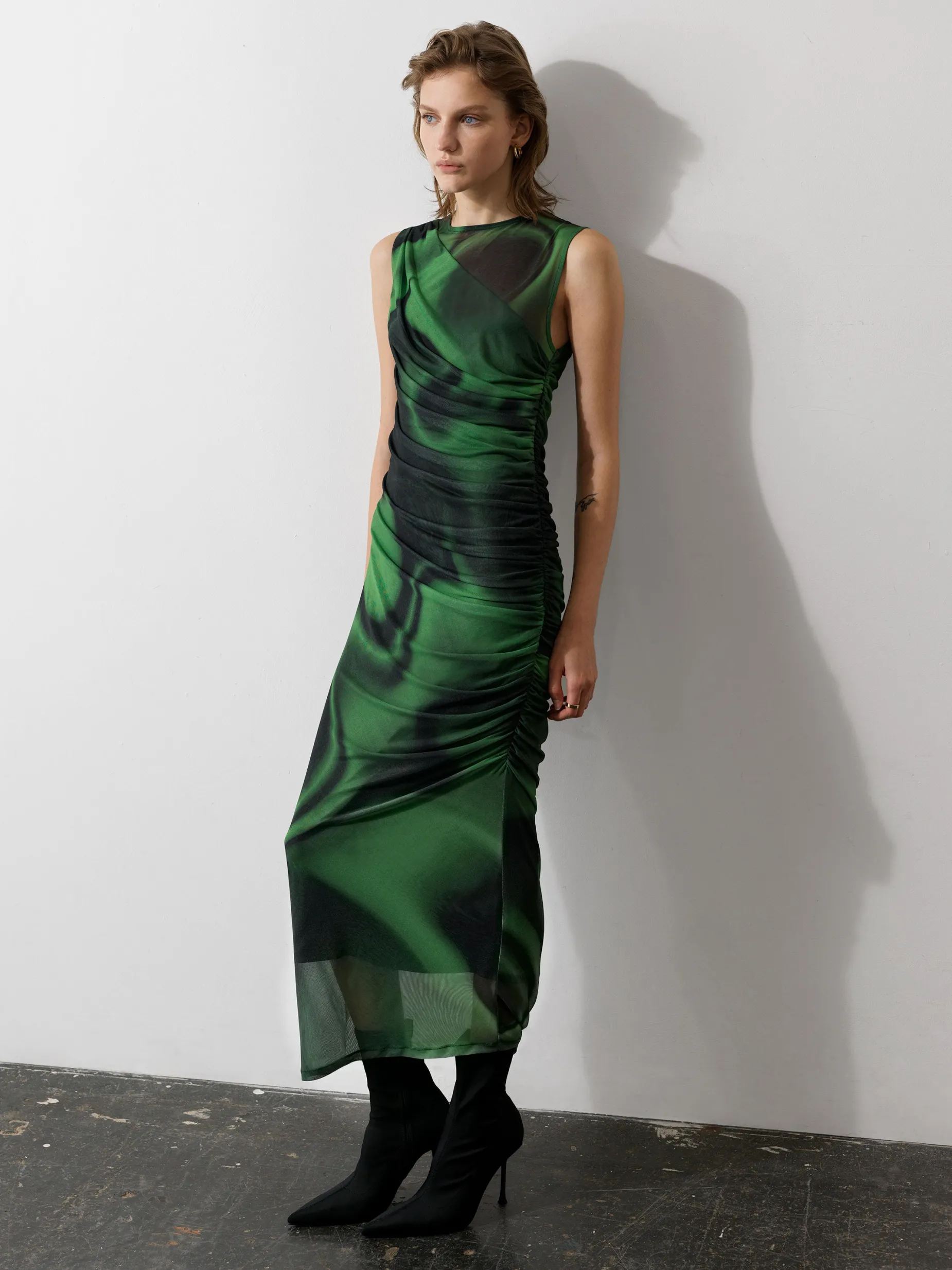 French Connection Party Dresses-Tarissa Mesh Sleeveless Maxi Dress