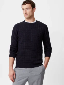 French Connection Knitwear-Textured Crew Neck Jumper