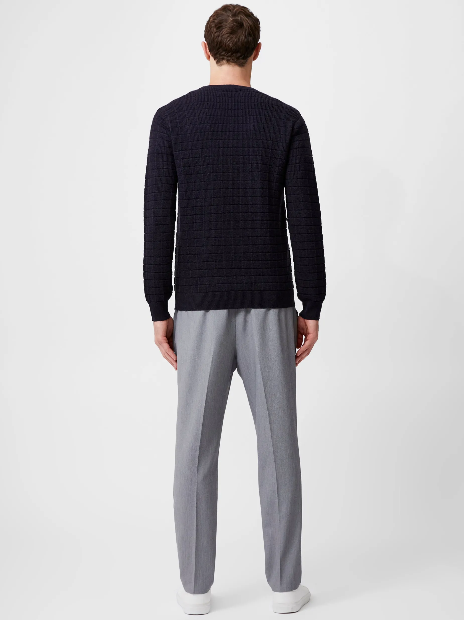 French Connection Knitwear-Textured Crew Neck Jumper