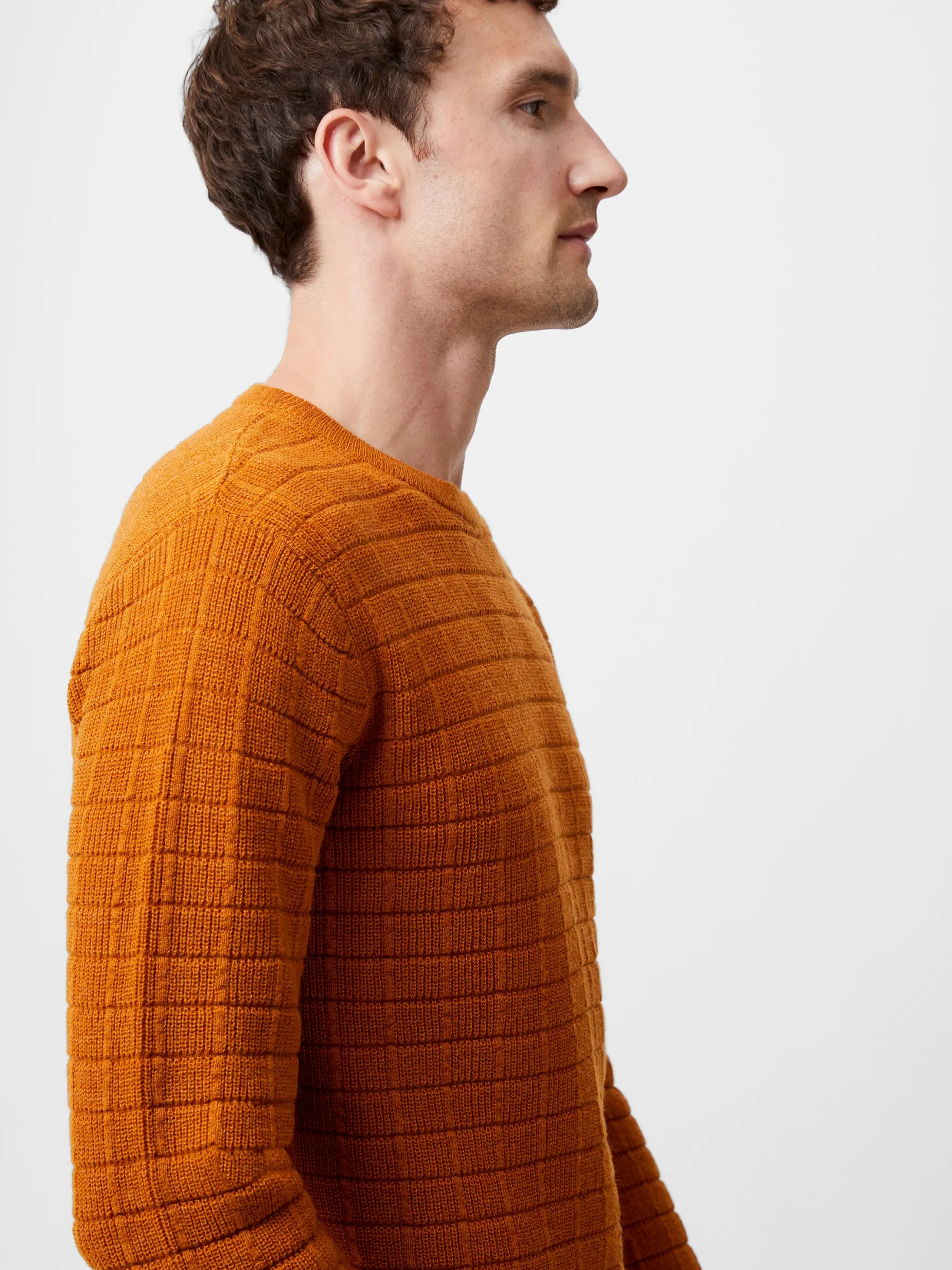 French Connection Knitwear-Textured Crew Neck Jumper
