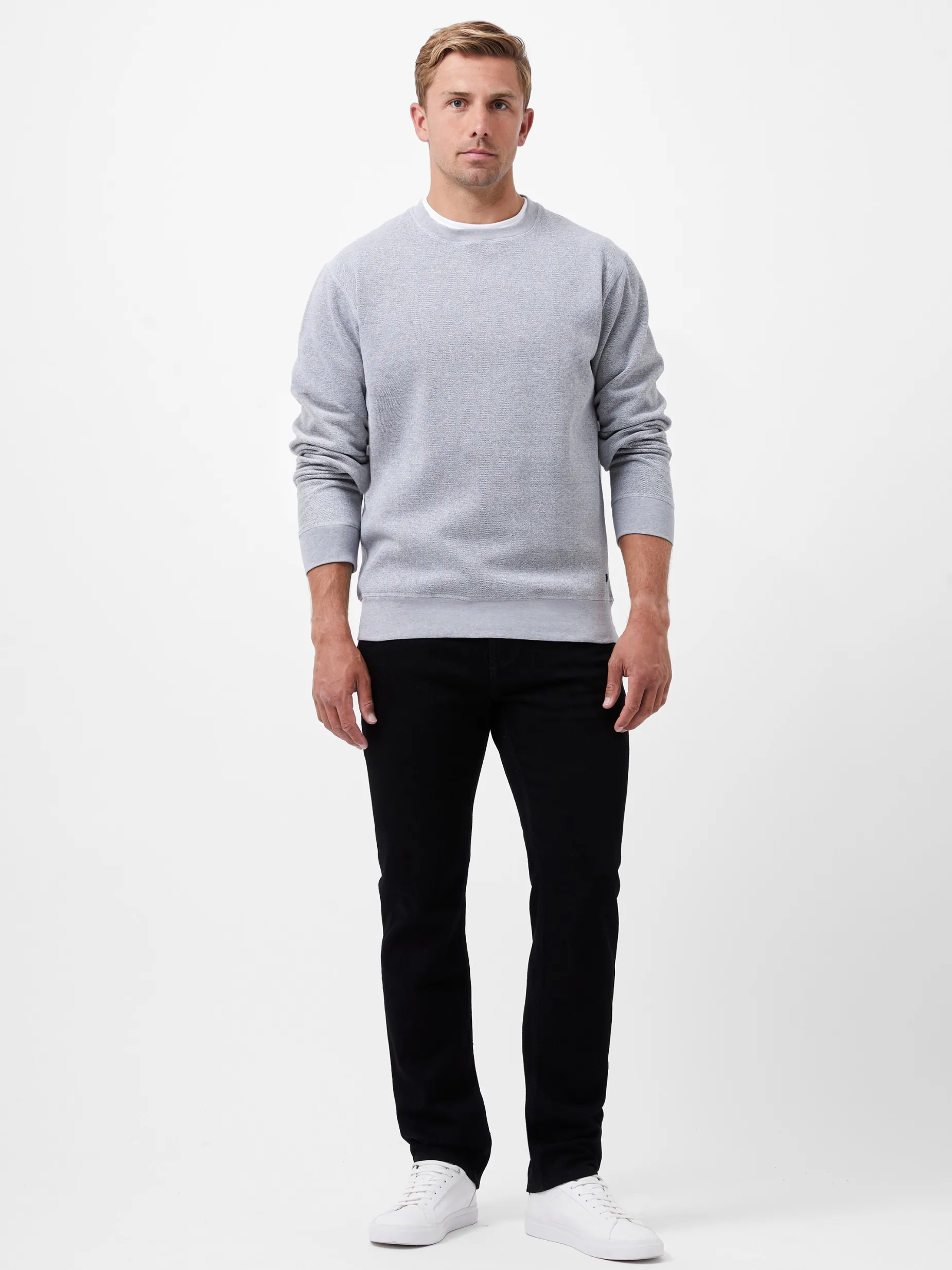 French Connection Knitwear-Textured Crew Sweatshirt