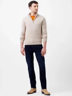 French Connection Knitwear-Textured Half Zip Jumper