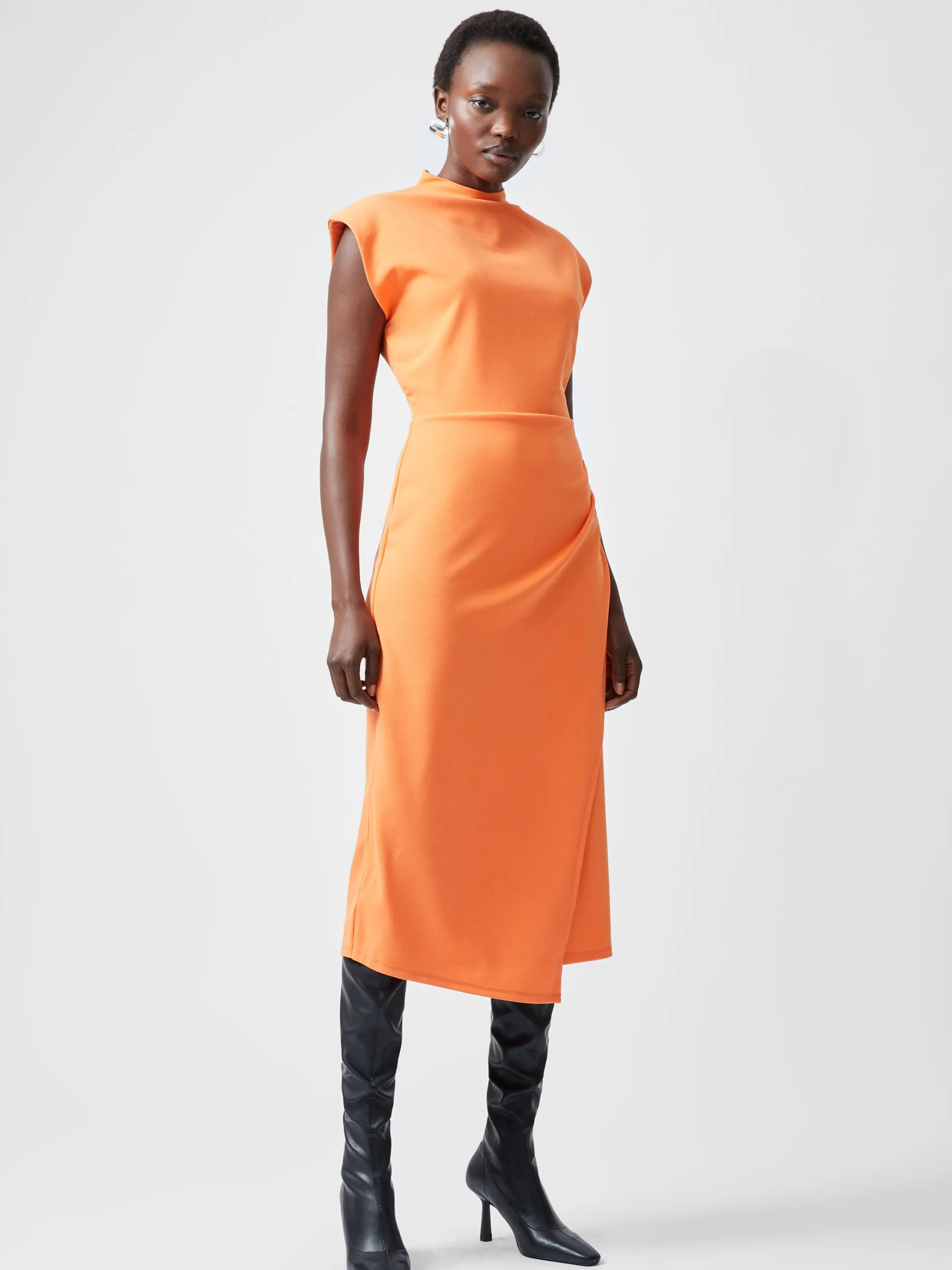 French Connection Dresses|Midi Dresses-Textured Jersey Dress
