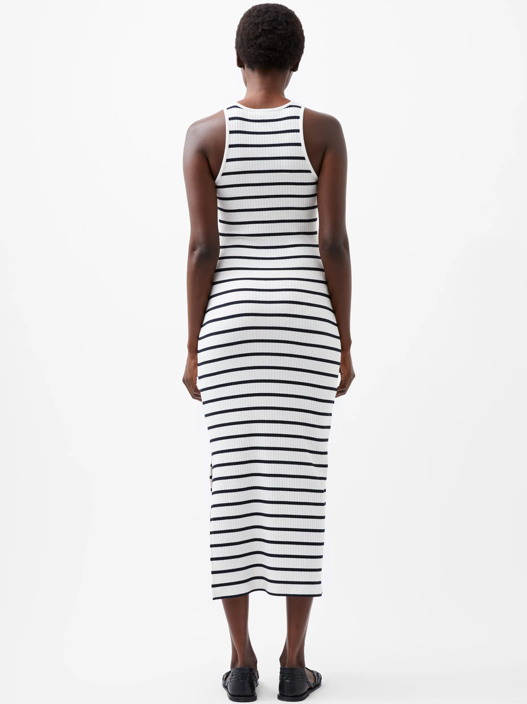 French Connection Maxi Dresses-Tommy Rib Stripe Racer Back Dress