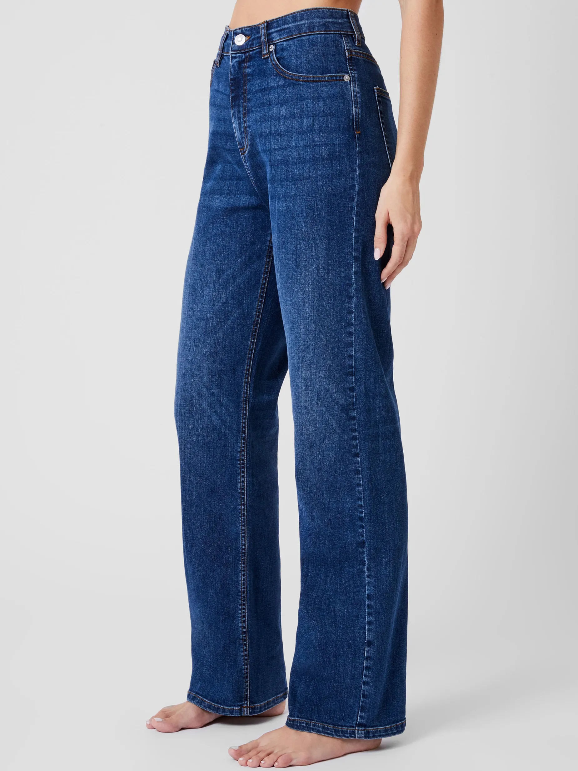 French Connection Trousers|Jeans-Toms Denim Bleach Line Jeans 32 Inch