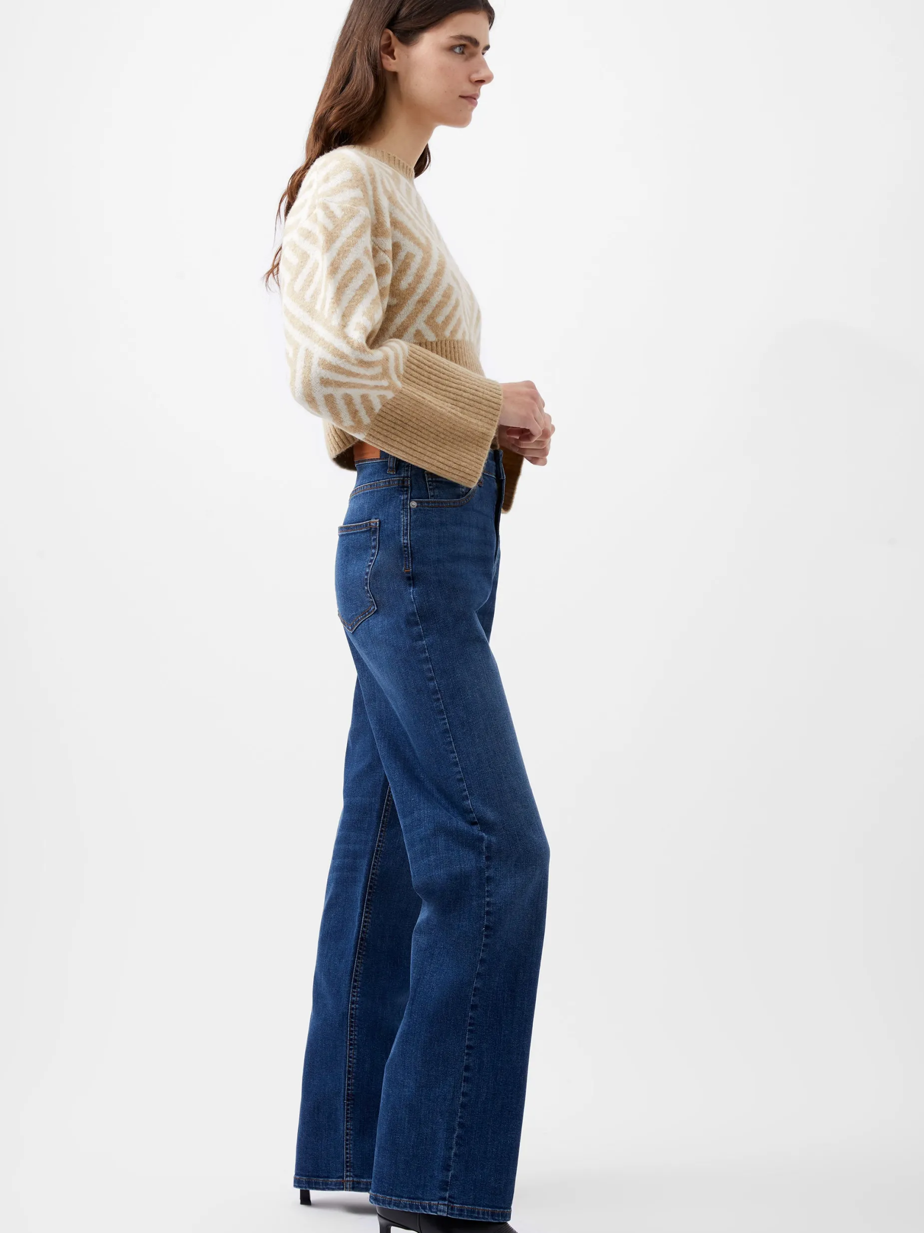 French Connection Trousers|Jeans-Toms Denim Bleach Line Jeans 32 Inch