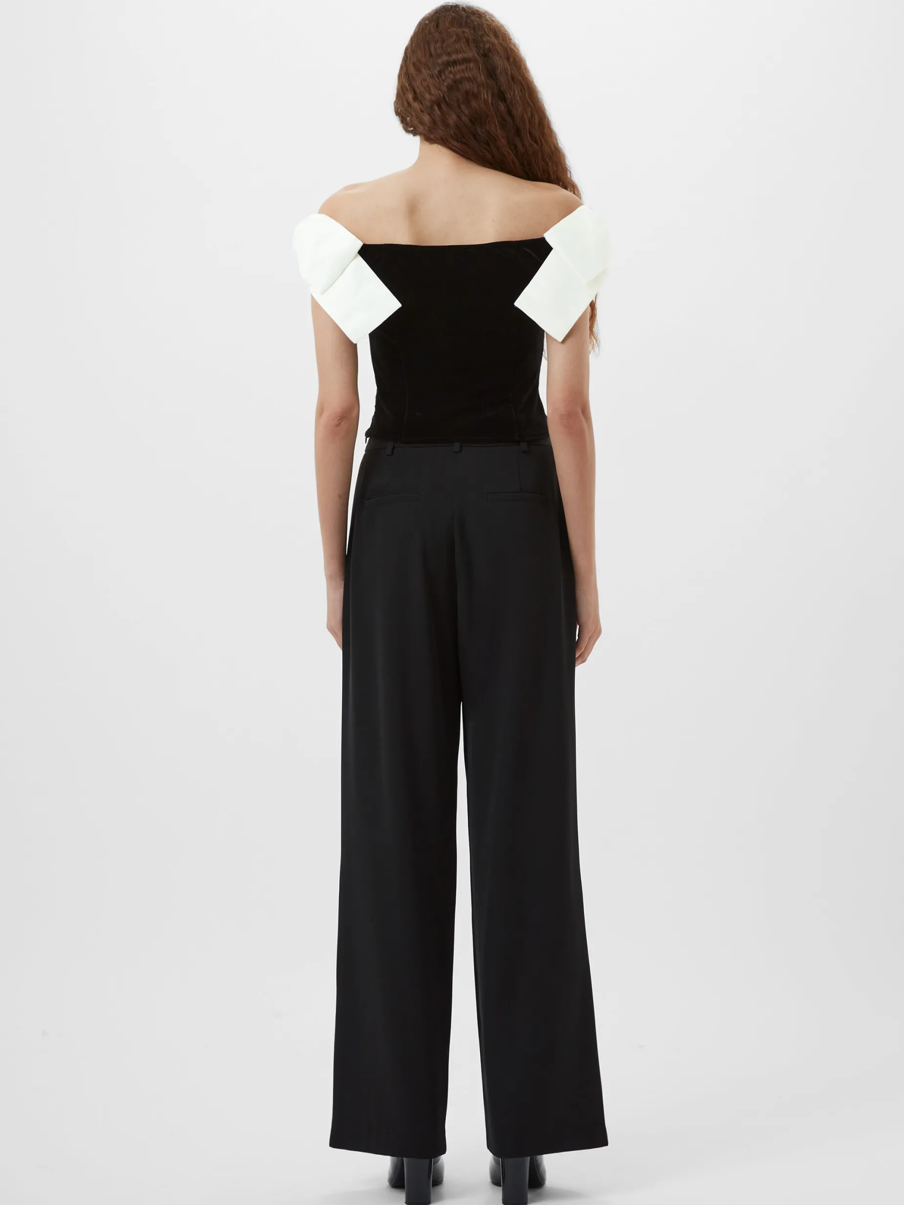 French Connection Tops|Jeans & A Nice Top-Velvet Carey Satin Bow Top