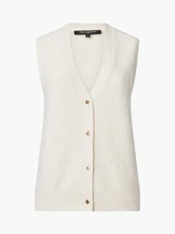 French Connection Jumpers & Cardigans-Vhari Recycled Button Down Vest