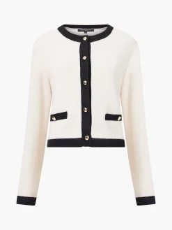 French Connection Jumpers & Cardigans-Vhari Recycled Contrast Cardigan