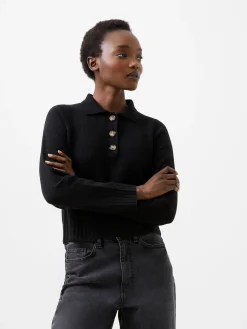 French Connection Jumpers & Cardigans-Vhari Recycled Long Sleeve Button Up Jumper