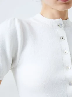 French Connection Jumpers & Cardigans-Vhari Recycled Puff Sleeve Cardigan