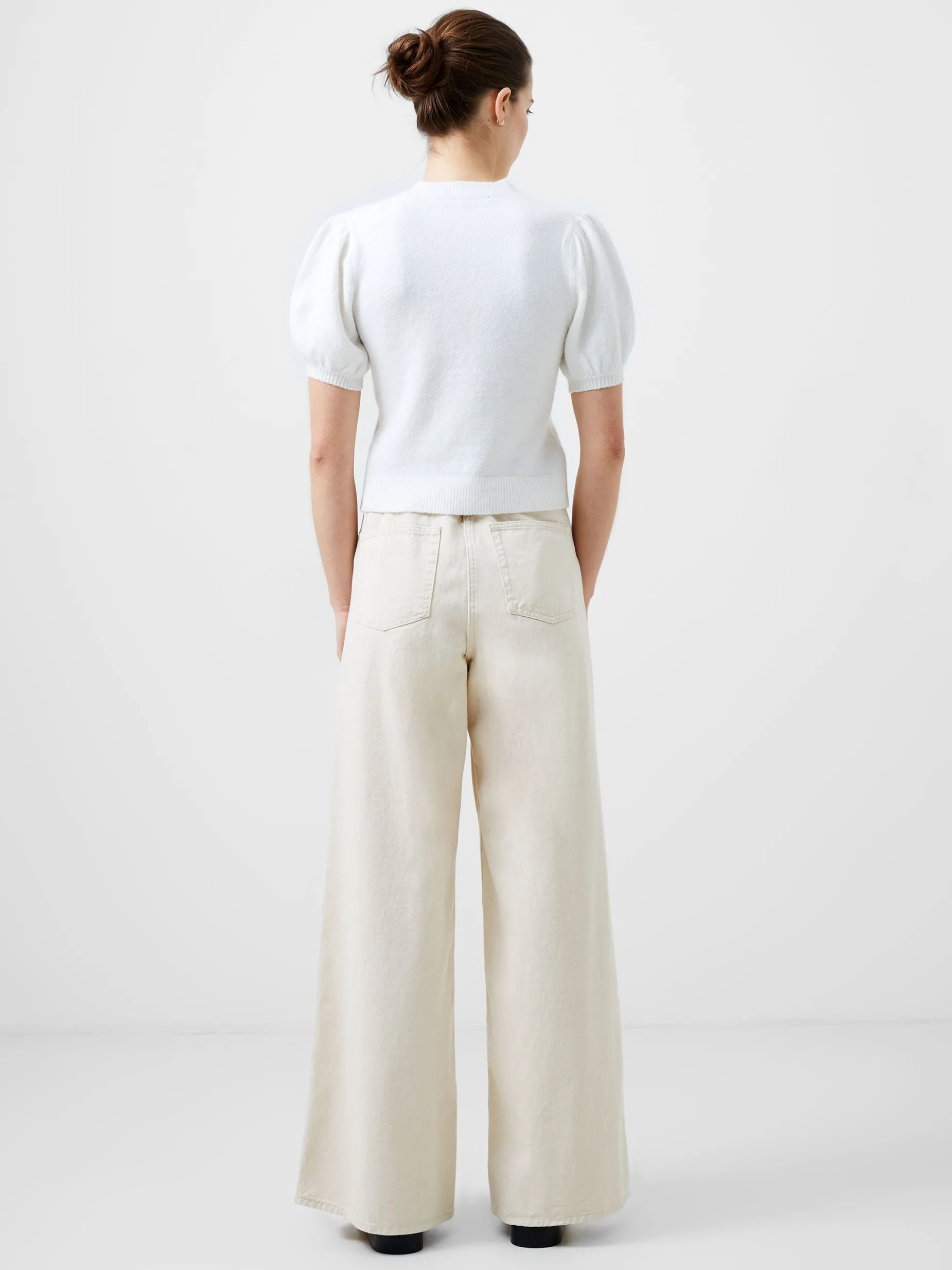 French Connection Jumpers & Cardigans-Vhari Recycled Puff Sleeve Cardigan