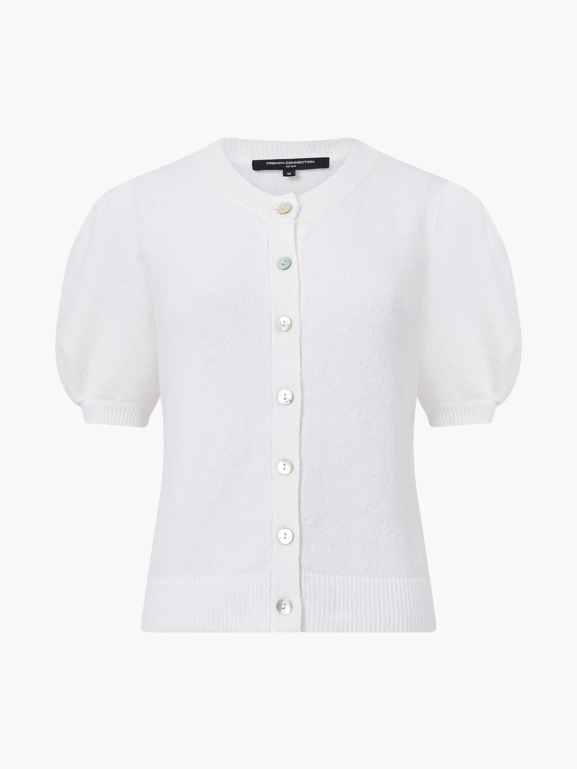 French Connection Jumpers & Cardigans-Vhari Recycled Puff Sleeve Cardigan